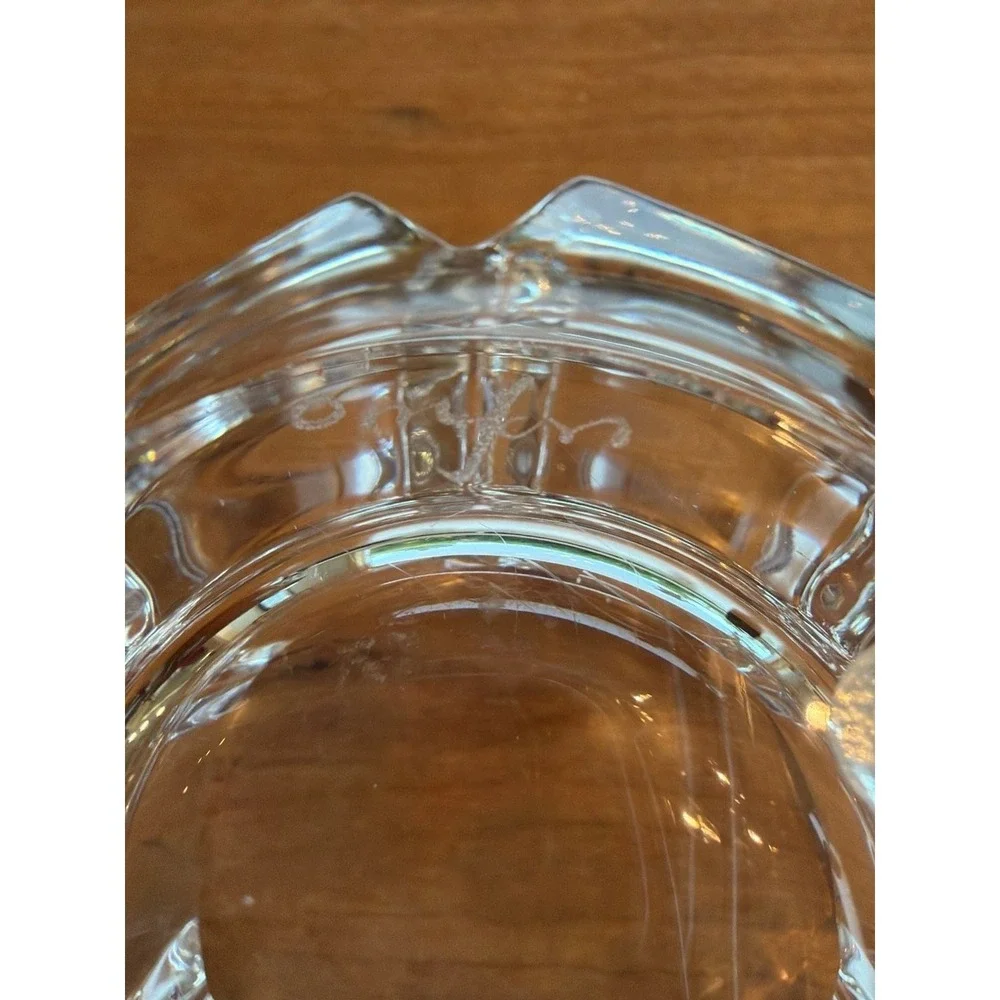 Signed Orrefors Crystal Corona Bowl by Lars Hellsten 4